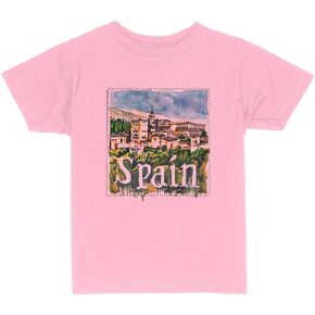 Travel Stamp Spain Toddler Kids T-Shirt in Kuwait