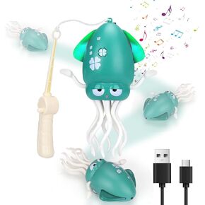 لعبة الأخطبوط الراقص من BUSOHA للهالوين - ألعاب الأخطبوط الزاحف هدية لبطن الطفل للأم الجديدة والصديق والعائلة، باللون الأبيض in Kuwait