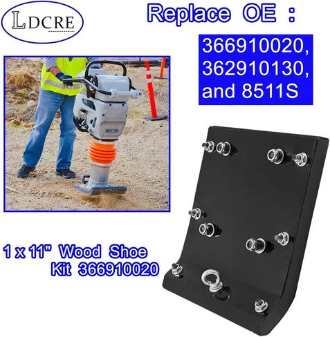 مجموعة أحذية خشبية مقاس 11 بوصة تناسب Multiquip Mikasa MTX70 MTX80 MTX90، Jumping Jack Rammer Base Shoe استبدال 366910020 362910130 8511S in Saudi Arabia