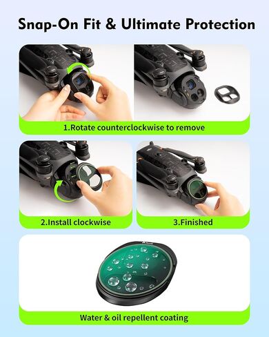 فلتر Black Mist 1/4 لـ DJI Mavic 4 Pro، فلتر نشر سينمائي ينعم الضوء وعيوب البشرة، ويخلق هالة حالمة للقطات جوية تشبه الفيلم in Kuwait