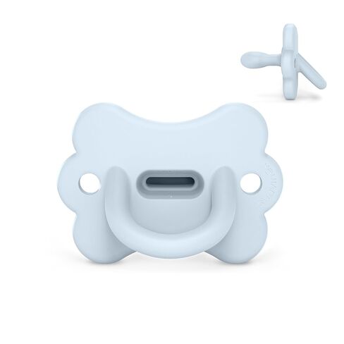 Color Essence SX PRO Silicone Butterfly Baby Pacifier 1Pk, Made with 100% Soft Silicone, Baby Essentials Perfect for Breastfeeding Babies, Designed in Spain, 6-18 Mths, Pink in Kuwait