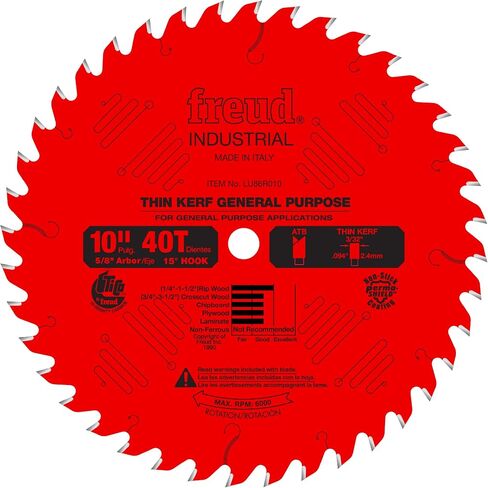 Freud LU86R010: 10" Thin Kerf General Purpose Blade in Saudi Arabia