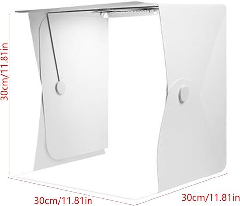 Pliable Transportable Photo Studio Box with Constructed in LED Radiances for Jewelry Food Small Product Photography 30cm 40cm White Background in Saudi Arabia