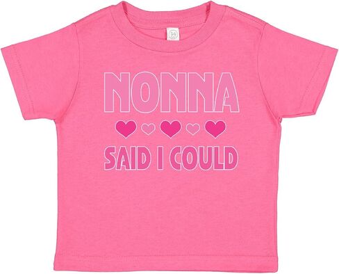 inktastic Nonna Said I Could Funny Granddaughter Toddler T-Shirt in Saudi Arabia
