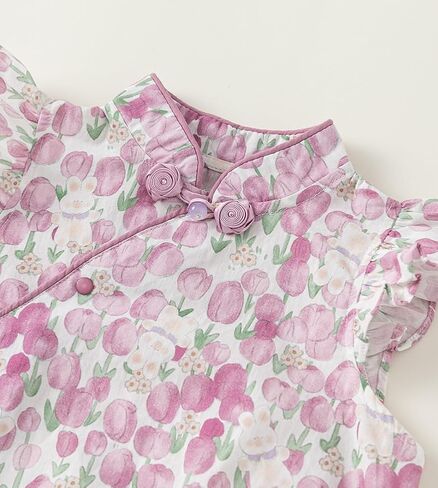 Cheongsam Romper Infant Girls Photo Shoot Clothes Baby Girl Birthday Chinese Style Dress Baby Girl Qipao Outfit in Saudi Arabia
