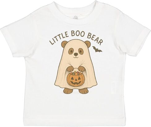 تي شيرت للأطفال الصغار بتصميم رسوم متحركة لطيف للهالوين من Inktastic Little Boo Bear in Kuwait