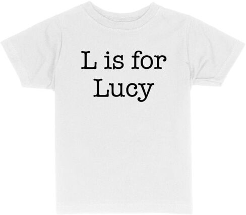 L is for Lucy Toddler Kids T-Shirt in Saudi Arabia