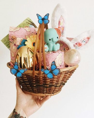 برتقالي العاهل فراشة زينة عيد الفصح جدار الشارات 3D الفراشات الجدار ملصق استحمام الطفل الفن صائق لديكورات المنزل in Kuwait