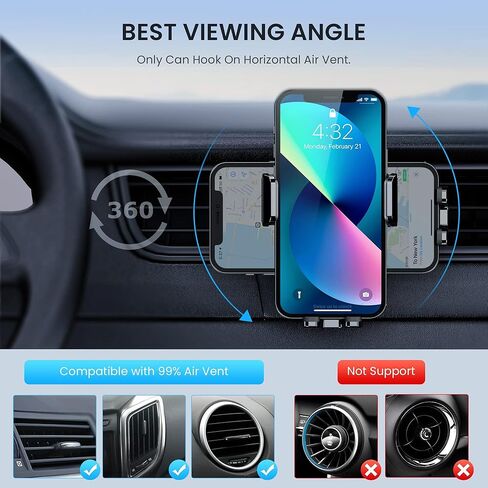 Car Phone Holder for Jeep Grand Cherokee L 2021-2025, Magnetic Phone Holder for Car Air Vent Phone Holder Phone Holders for Your Car,Red in Kuwait