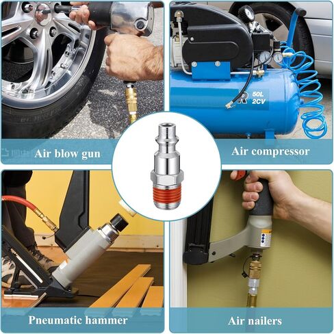 طقم مقابس صناعية 30 قطعة 1/4 بوصة ذكر NPT، تركيبات خرطوم خط الهواء سريعة التوصيل، مقابس هوائية عالية التدفق 1/4 بوصة، قارنة توصيل الهواء ومجموعة التوصيل، تجهيزات ضاغط الهواء in Saudi Arabia