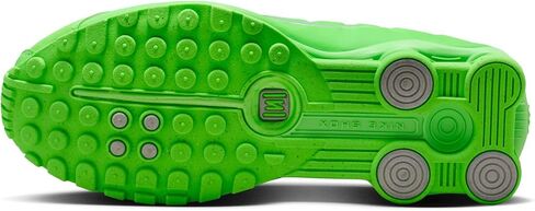 Nike Shox R4 Women's Running Shoes (Green Strike | Metallic Silver, US Footwear Size System, Adult, Women, Numeric, Medium, 7.5) in Saudi Arabia