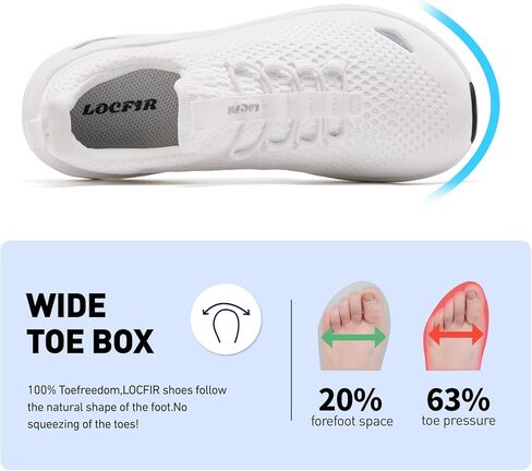 حذاء رياضي واسع عند الأصابع سهل الارتداء للنساء مع دعم للقوس | أحذية المشي العظمية لالتهاب اللفافة الأخمصية | نعل ووسادة بدون قطرة | أحذية عمل التنس in Kuwait