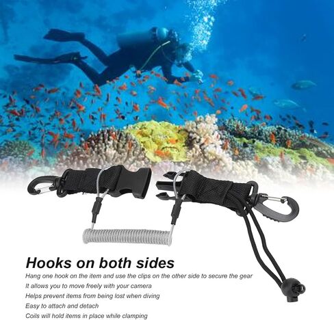 Diving Lanyard Professional Quick Release Coil for AR 15 M4 Handle Fittings Underwater Diving in Saudi Arabia