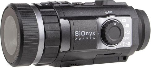 كاميرا وأطقم للرؤية الليلية الرقمية باللون الأسود من SIONYX Aurora - أسود أورورا قوي ومقاوم للصدمات، واي فاي، حامل، بطاقة MicroSD سعة 32 جيجابايت، حافظة واقية مقاومة للماء، والمزيد in Kuwait