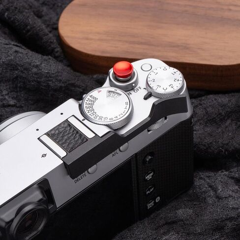 Metal Thumb Grip with Hot Shoe Cover for Fujifilm X100V/X100VI Leather Trim Camera Hot Shoe Thumb Hand Grip (Leather Grain Black) in Saudi Arabia