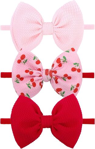 3 قطعة 4.5 ''العنب الطفل القوس الأرجواني الفتيات Headbands البنفسجي الانحناء الوليد إكسسوارات الشعر ملابس الصيف للأطفال الرضع طفل فتاة الملابس in Kuwait