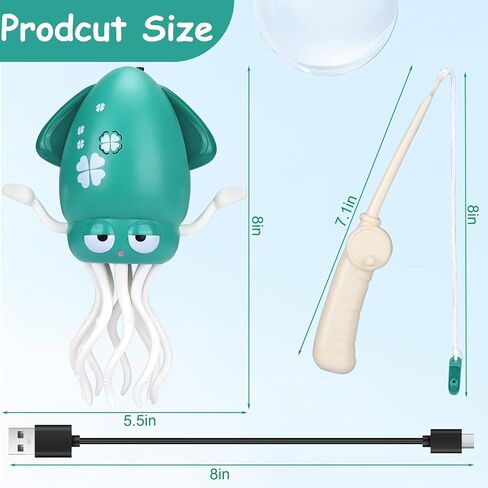 لعبة الأخطبوط الراقص من BUSOHA للهالوين - ألعاب الأخطبوط الزاحف هدية لبطن الطفل للأم الجديدة والصديق والعائلة، باللون الأبيض in Kuwait