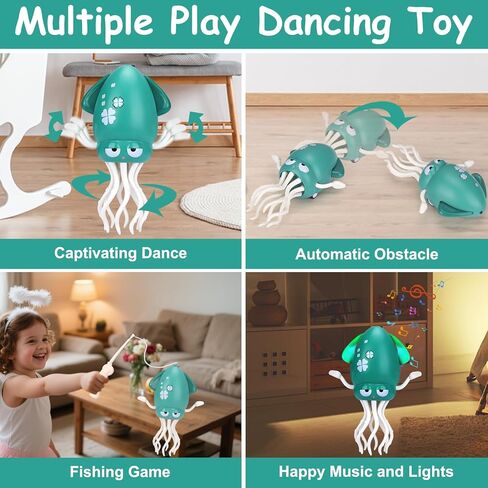 لعبة الأخطبوط الراقص من BUSOHA للهالوين - ألعاب الأخطبوط الزاحف هدية لبطن الطفل للأم الجديدة والصديق والعائلة، باللون الأبيض in Kuwait