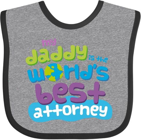 inktastic Attorney Dad Lawyer Gift Baby Bib in Saudi Arabia