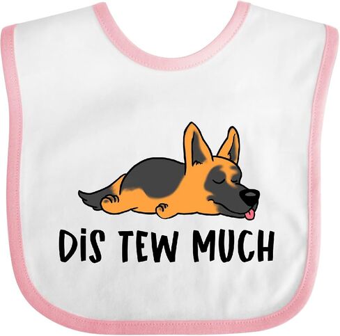 inktastic Napping Dis Tew Much German Shepherd Baby Bib in Saudi Arabia