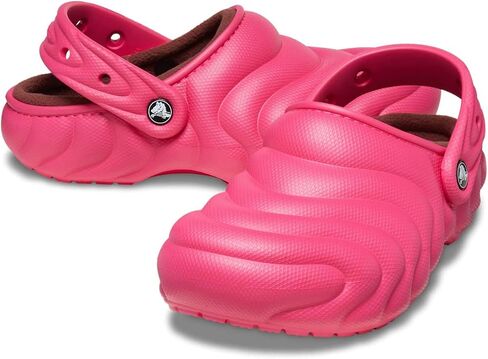 Crocs Unisex Adult Classic Lined Overpuff & Geometric Fuzzy Clogs in Saudi Arabia