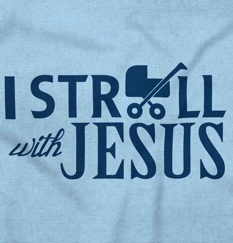 Brisco Brands I Stroll Jesus Christian Religious Baby Romper Boys or Girls in Saudi Arabia