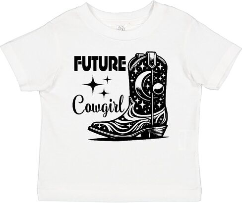 inktastic Future Cowgirl Western Boot Rodeo Toddler T-Shirt in Saudi Arabia