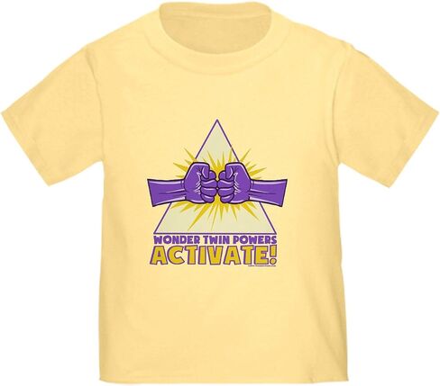 تي شيرت CafePress Wonder Twins تي شيرت لطيف برسومات للأطفال الصغار، 100% قطن in Kuwait