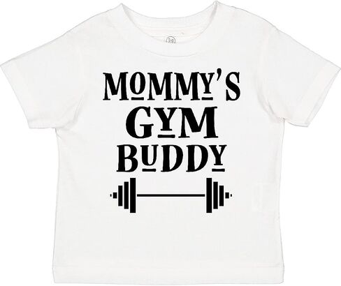 inktastic Mommy Gym Buddy Workout Toddler T-Shirt in Saudi Arabia
