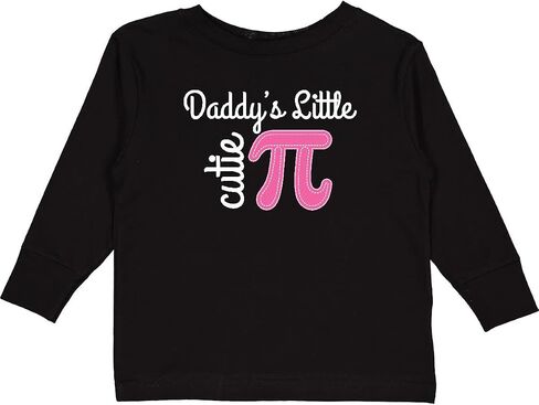 تي شيرت Inktastic Daddy Little Cutie Pi Day Math للفتيات الصغار بأكمام طويلة in Saudi Arabia
