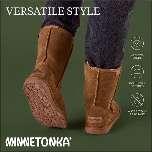 Minnetonka Women's Callahan Suede Mid-Calf Boots in Saudi Arabia