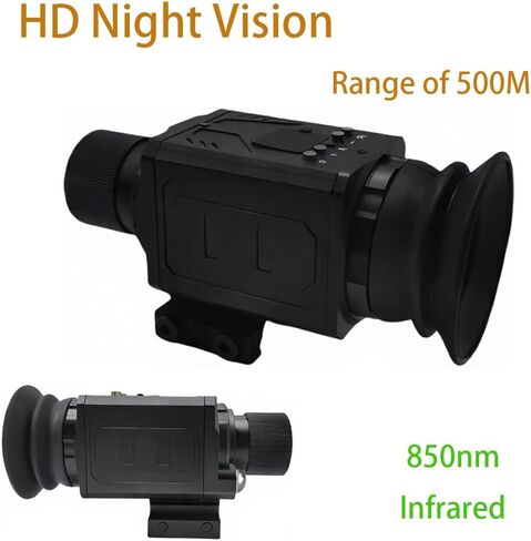 4K Night Vision Monocular - 7X Optical Zoom, 4X Digital Zoom,300m IR, Full Color/B&W, 1.54" OLED, Video Record, 1700mAh, for Hunting Surveillance in Saudi Arabia