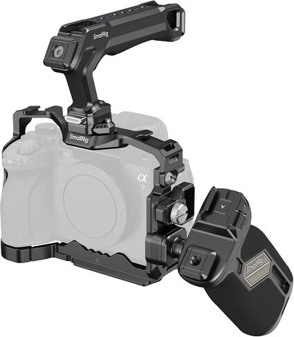 SmallRig HawkLock Quick Release Cage Kit for Sony Alpha 7R V / A7 IV / A7S III, with Top Handle/Side Handle/Cable Clamp for HDMI in Saudi Arabia