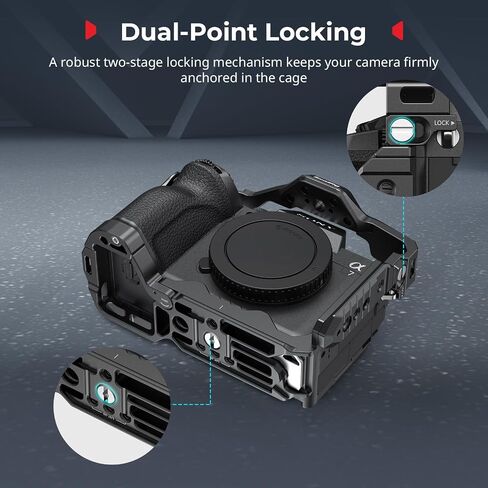 SmallRig HawkLock Quick Release Cage Kit for Sony Alpha 7R V / A7 IV / A7S III, with Top Handle/Side Handle/Cable Clamp for HDMI in Saudi Arabia