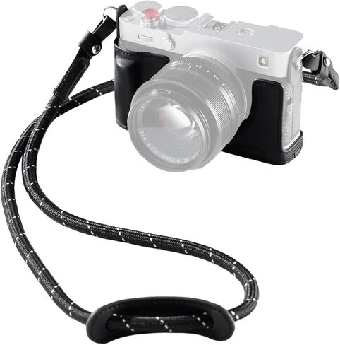 طقم حافظة جلدية SMALLRIG X-E5 لهاتف FUJIFILM X-E5، حافظة كلاسيكية نصف الجسم مع حزام كتف، مادة جلدية أصلية (بني) - 5449 in Kuwait