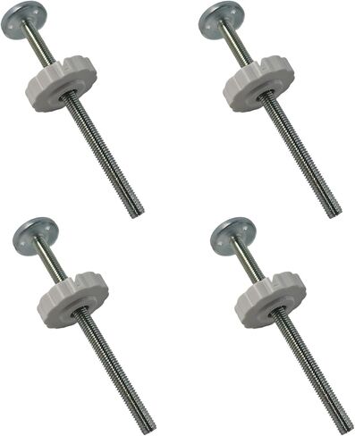 4Pcs M10 (10mm) Baby Gate Threaded Spindle Rod Replacement Parts Kit for Pressure Mounted Pet Safety Gates Stair Gates Hardware Accessories White（80mm in Length） in Saudi Arabia