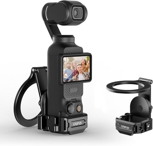حامل تثبيت مغناطيسي ULANZI PM01 متوافق مع جيب DJI OSMO 3، حامل كاميرا توسيع من الألومنيوم مع حذاء بارد وحامل 1/4 بوصة، جيب محول مغناطيسي قابل للتعديل 181/270/360 درجة 3 ملحقات in Kuwait