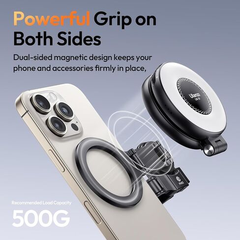 حامل تثبيت مغناطيسي ULANZI PM01 متوافق مع جيب DJI OSMO 3، حامل كاميرا توسيع من الألومنيوم مع حذاء بارد وحامل 1/4 بوصة، جيب محول مغناطيسي قابل للتعديل 181/270/360 درجة 3 ملحقات in Kuwait