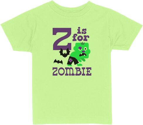 Z is for Zombie Toddler Kids T-Shirt in Saudi Arabia