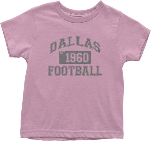 Dallas Football Established 1960 Toddler T-Shirt, Soft Cotton in Saudi Arabia