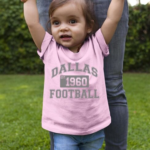 Dallas Football Established 1960 Toddler T-Shirt, Soft Cotton in Saudi Arabia