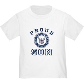 CafePress Proud US Navy Son Toddler T Shirt Cute Toddler Graphic Tee, 100% Cotton in Saudi Arabia