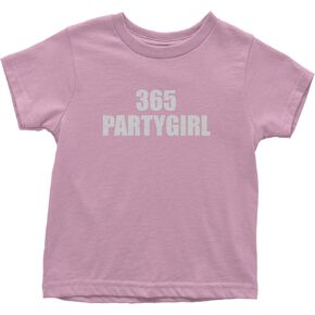 365 Party Girl Brat Girl Summer Toddler T-Shirt, Soft Cotton in Saudi Arabia