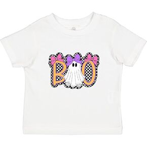inktastic Boo Cute Halloween Ghost Checkered Toddler T-Shirt in Saudi Arabia