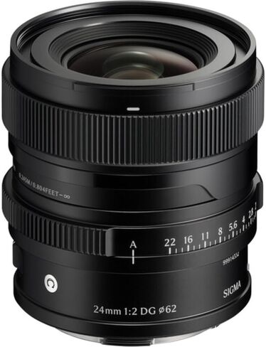 Sigma 24mm f/2 DG Contemporary Lens Compatible with L-Mount (Full Frame) Black Bundle with 62mm UV Filter + Lens Cap Keeper + Cleaning Kit + Cleaning Cloth (5 Items) in Saudi Arabia