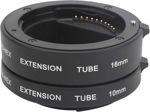 Extension Tube Set 10mm and 16mm for NEX Mount Cameras, Auto Focus Compatible - Precise Metal Mount, Durable Design, Supports TTL Metering and AE Mode in Saudi Arabia