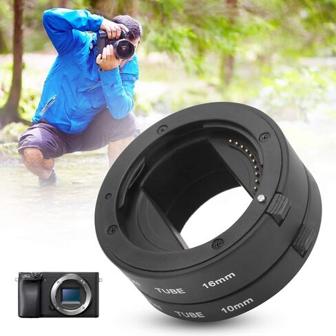 Extension Tube Set 10mm and 16mm for NEX Mount Cameras, Auto Focus Compatible - Precise Metal Mount, Durable Design, Supports TTL Metering and AE Mode in Saudi Arabia