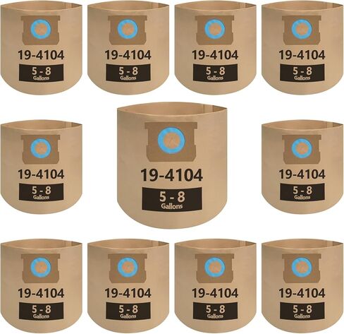 11 عبوة DXVA19-4104 أكياس مكنسة كهربائية لـ DEWALT سعة 5 إلى 8 جالون مكنسة كهربائية رطبة/جافة، أكياس مكنسة كهربائية للمتجر للاستعمال مرة واحدة، استبدال حقيبة تجميع الغبار: DXV05P، DXV05S، DXV06PL، DXV08S، DXV08SL، DXV08SA in Kuwait