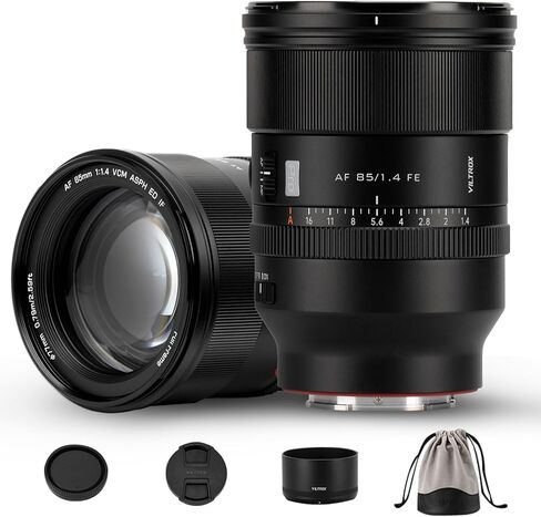 عدسة F1.4 Pro FE مقاس 85 مم لـ Sony E-Mount، عدسة رئيسية ذات إطار كامل للتركيز التلقائي للصور، متوافقة مع A7III A7IV A9 A1 FX3 A7C ZV-E10 in Kuwait