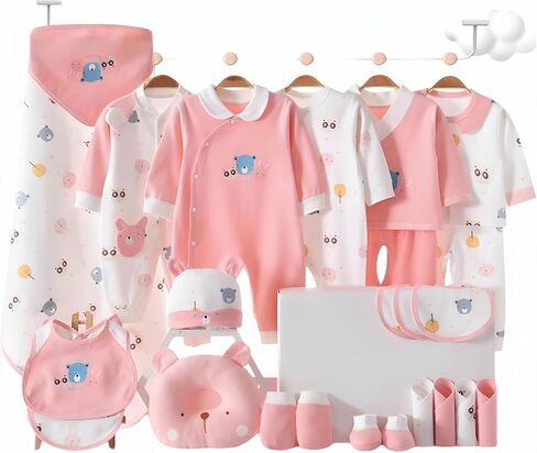 ملابس الفتيات الصغيرات + مستلزمات الأطفال الرضع، ملابس الخريف لحديثي الولادة، 0-3 أشهر، هدايا الأم الجديدة in Kuwait